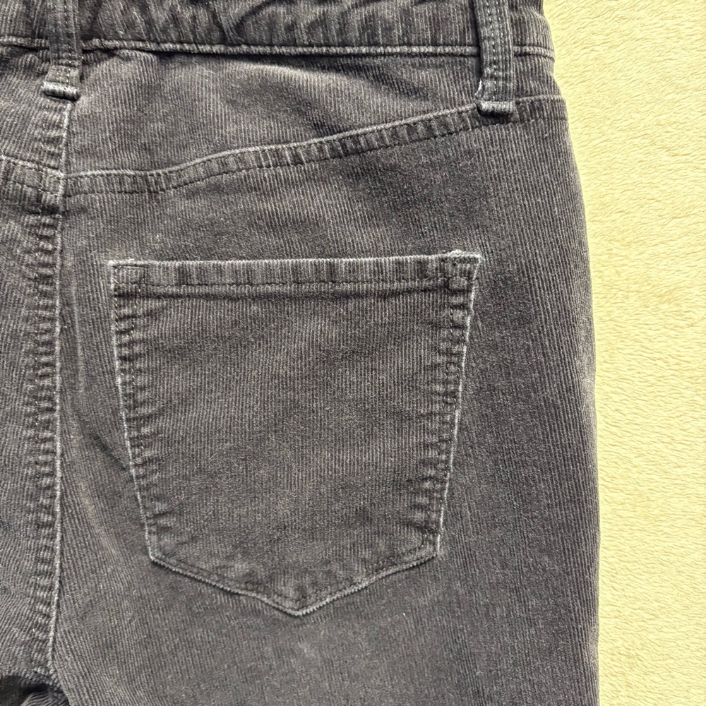 Talbots Corduroy Pants Women Sz 4 Black High Waist Jegging Ankle Stretch - Picture 8 of 9